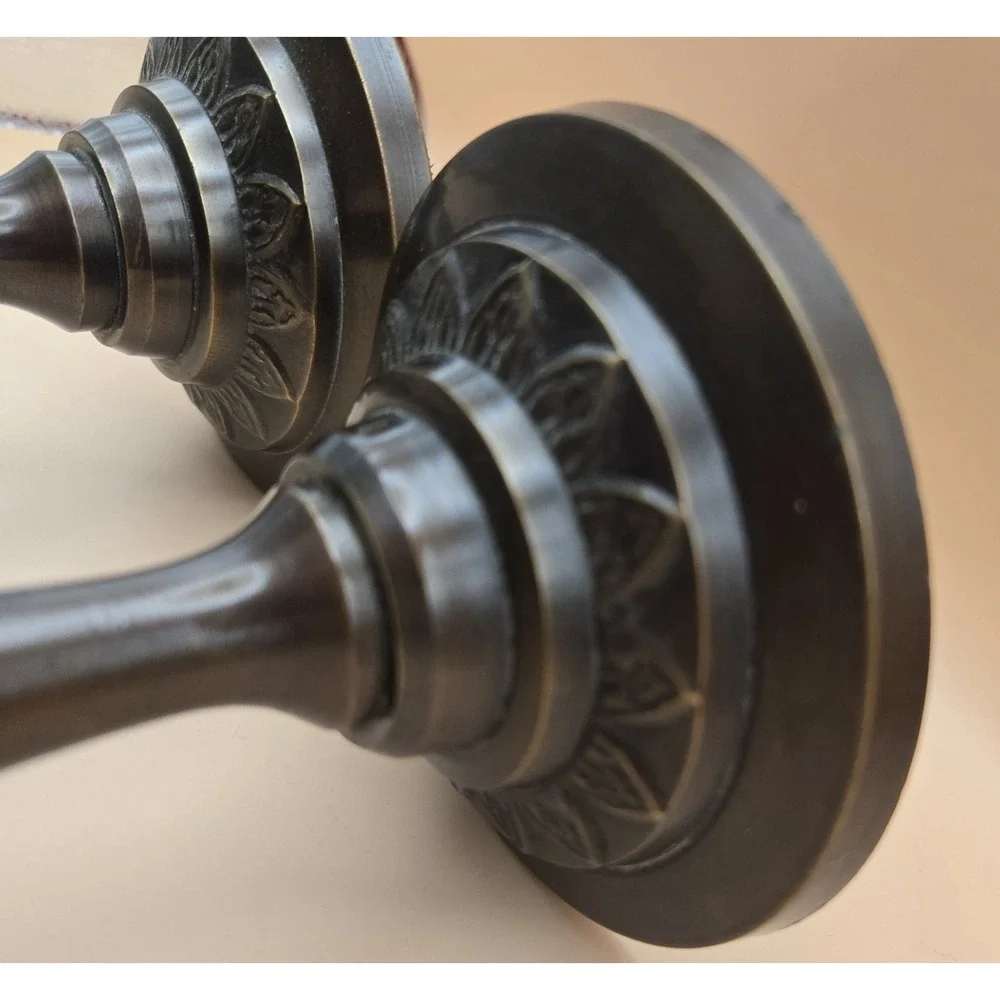 Brass Palm Candel Holders Two Sizes‎
